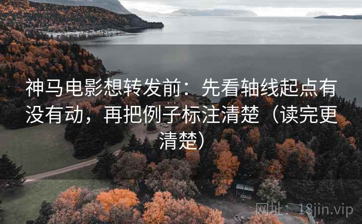 神马电影想转发前：先看轴线起点有没有动，再把例子标注清楚（读完更清楚）