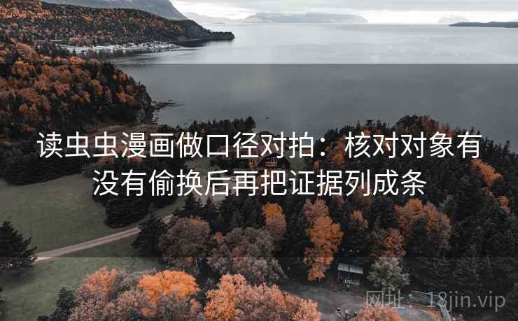 读虫虫漫画做口径对拍：核对对象有没有偷换后再把证据列成条